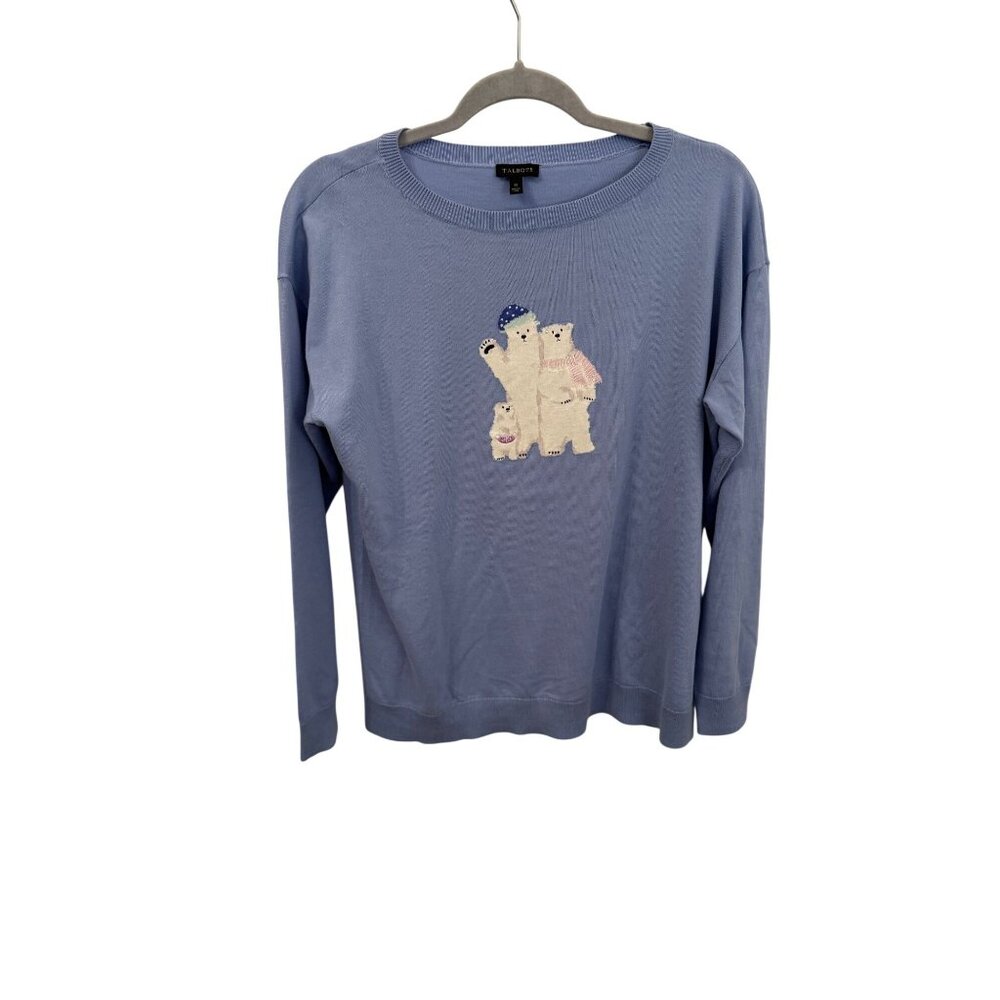 Talbots winter bear sweater size M